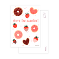 Little Popsy illustrated cute love postcard "You're the sweetest"